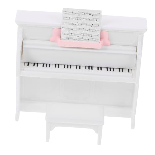 BESTonZON 1 Satz Mini Klavier Modell für Puppenhaus Weißes Musikinstrument für DIY Dekoration Langlebiges und Sicheres Zubehör für Miniaturszenen und Spielsets BESTonZON 1 Satz Mini Klavier Modell für Puppenhaus Weißes Musikinstrument für DIY Dekoration Langlebiges und Sicheres Zubehör für Miniaturszenen und Spielsets von BESTonZON