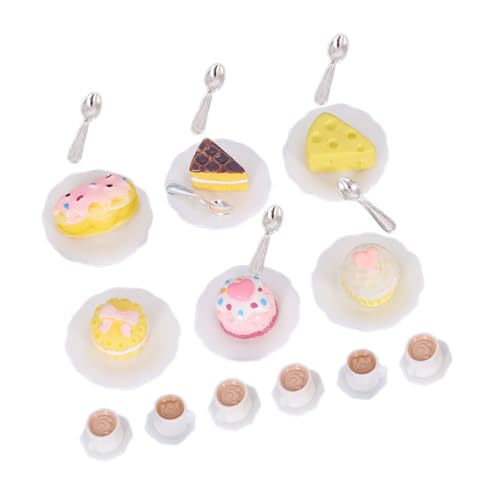 BESTonZON 1 Satz Mini-küchendekoration Mini-Dinge Mini-Becher Kaffeetasse Mini-teetassen Mini-kaffeetasse Zubehör Für Puppenhäuser Miniatur-küchenzubehör Miniatur-Zeug Harz von BESTonZON