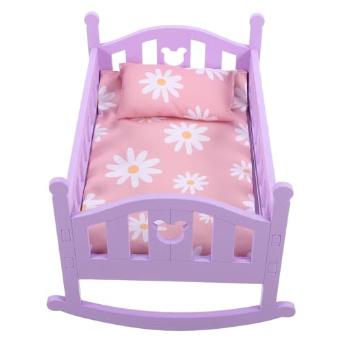 BESTonZON 1 Satz Miniatur Holz Babybett für Puppenhaus Realistisches Spielzeugmöbel für DIY Puppenhäuser Fördert Kreativität und Fantasie Leicht und Platzsparend BESTonZON 1 Satz Miniatur Holz Babybett für Puppenhaus Realistisches Spielzeugmöbel für DIY Puppenhäuser Fördert Kreativität und Fantasie Leicht und Platzsparend von BESTonZON
