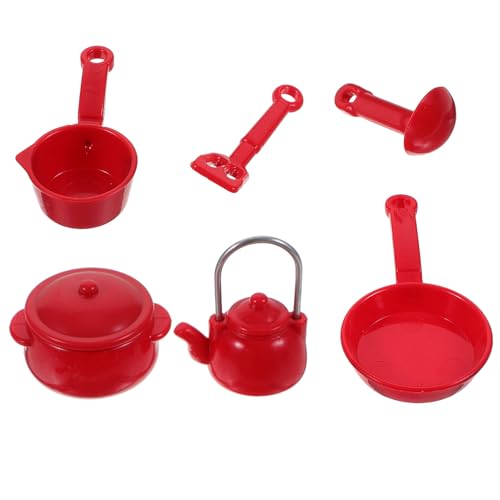 BESTonZON 1 Satz Miniatur-Kochgeschirr Miniaturküchenutensilien Miniaturkochgeschirr-Set Lanyard-ID-Halter Puppe gefälscht Lidschatten Miniatur -Küchenzubehör Mini-Küchenzubehör Plastik rot BESTonZON 1 Satz Miniatur-Kochgeschirr Miniaturküchenutensilien Miniaturkochgeschirr-Set Lanyard-ID-Halter Puppe gefälscht Lidschatten Miniatur -Küchenzubehör Mini-Küchenzubehör Plastik rot von BESTonZON