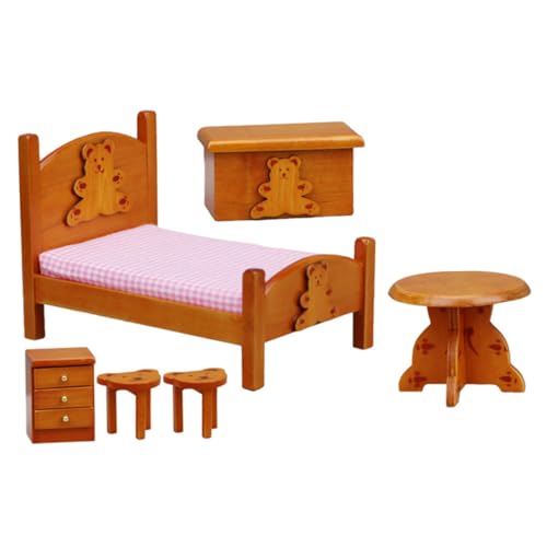 BESTonZON 1satz Miniatur Schlafzimmermöbel Für Puppenhaus Maßstab Mikromöbel Für Kinderzimmer Dekoration Lebendige Und Sichere Gestaltung Für Rollenspiele Und Kreative Aktivitäten BESTonZON 1satz Miniatur Schlafzimmermöbel Für Puppenhaus Maßstab Mikromöbel Für Kinderzimmer Dekoration Lebendige Und Sichere Gestaltung Für Rollenspiele Und Kreative Aktivitäten von BESTonZON