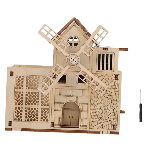 BESTonZON 1 Satz Modell aus Holz kreativität kreativekraft 3D-Puzzle kinderspielzeug aus Holz Rätsel Spielzeuge Holzspielzeug zusammengebautes Stifthaltermodell Ausrüstung einstellen Suite von BESTonZON