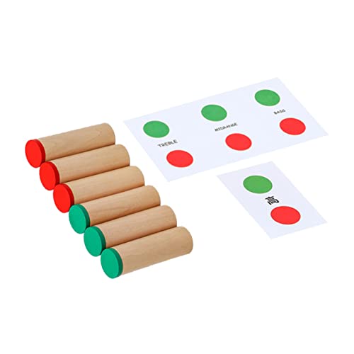 BESTonZON 1 Satz Montessori Lehrmittel -denktrainingsspielzeug Aus Holz Mit Schallröhren Denktrainingsspielzeug Für Schallröhre Bildungsspielzeug Hölzern von BESTonZON