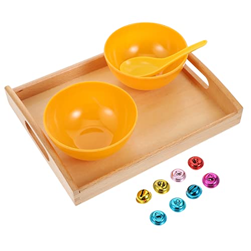 BESTonZON 1 Satz Montessori Lernspielzeug Kindergarten Kleines Glockenspielzeug Schöpfspielzeug Schöpfglockengerät Glocke Frühpädagogisches Kinderspielzeug Abs von BESTonZON