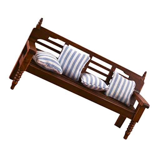 BESTonZON 1 Satz Multiplayer-Stuhl Modell Retro-Puppenhaus Mini Möbel Mini-Puppenhauszubehör hühner Dekoration Schlafzimmer feenhafte gartenmöbel Miniatur-Möbelbank Stoff Brown BESTonZON 1 Satz Multiplayer-Stuhl Modell Retro-Puppenhaus Mini Möbel Mini-Puppenhauszubehör hühner Dekoration Schlafzimmer feenhafte gartenmöbel Miniatur-Möbelbank Stoff Brown von BESTonZON