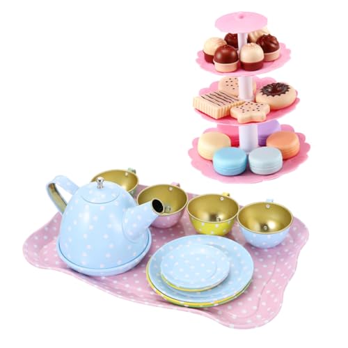BESTonZON 1 Satz Nachmittagstee Tea-time-spielset Dessert-Turm- Weißblech BESTonZON 1 Satz Nachmittagstee Tea-time-spielset Dessert-Turm- Weißblech von BESTonZON