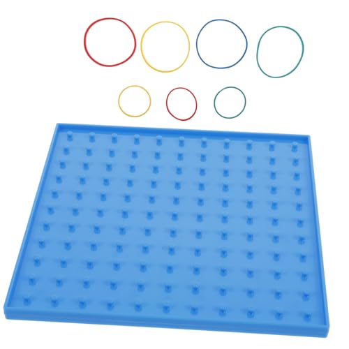 BESTonZON 1satz Dualsided Geoboard Mit Gummibändern Pädagogisches Lernspielzeug Für Junge Mädchen Mathematische Formgebung Und Kreatives Geometrie-kit Zur Visueller Lernfähigkeiten BESTonZON 1satz Dualsided Geoboard Mit Gummibändern Pädagogisches Lernspielzeug Für Junge Mädchen Mathematische Formgebung Und Kreatives Geometrie-kit Zur Visueller Lernfähigkeiten von BESTonZON