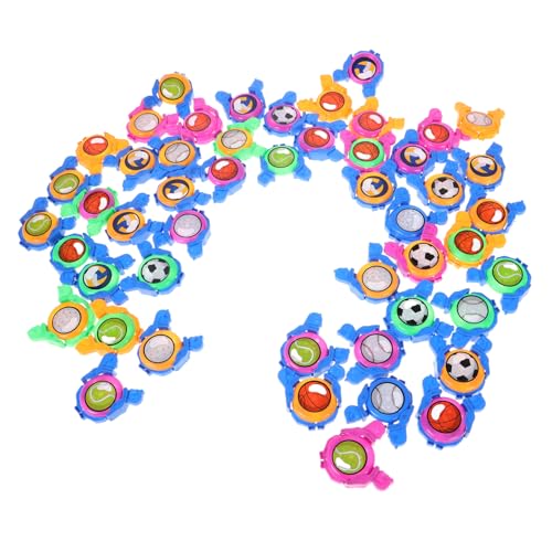 BESTonZON 50 Stück Flying Saucer Disc Launcher Spielzeug Sicheres Interaktives Trainingsspielzeug Für Kinder Einfach Zu Verwendende Outdoor-Flying Disc Für Jungen Partygeschenke von BESTonZON