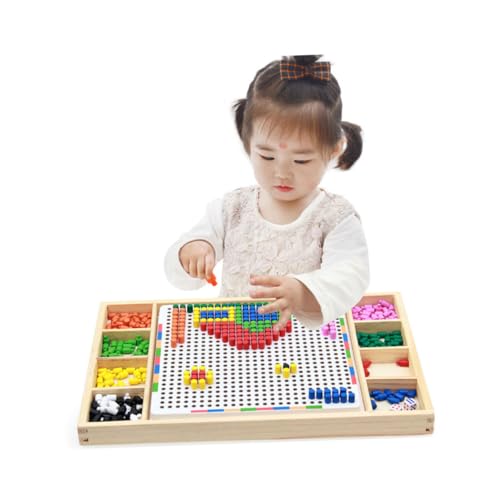 BESTonZON 1 Satz -Interpolationsversion Spielzeugbausteine Rätsel für Kleinkinder 3D-Rätsel Spielzeug für Kleinkinder interaktives Spielzeug Kinderspielzeug Spielzeuge bunter von BESTonZON