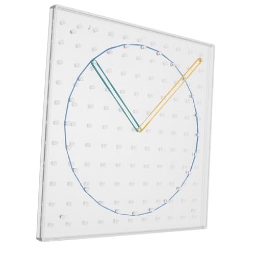 BESTonZON 1satz Geoboard Für Junge Mädchen Doppelseitiges Steckbrett Zur Kreativen Formgestaltung Mit Bunten Gummibändern Lernspielzeug Für Mathematik Und Visuelles Lernen Der von BESTonZON