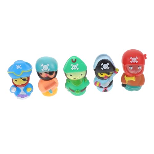 BESTonZON 1 Satz Piratenfigur Fingerpuppen Fingerpuppenspielzeug Für Mit Fingerabdeckung Fingerspielzeug Entzückende Fingerpuppen Interaktives Vinyl von BESTonZON