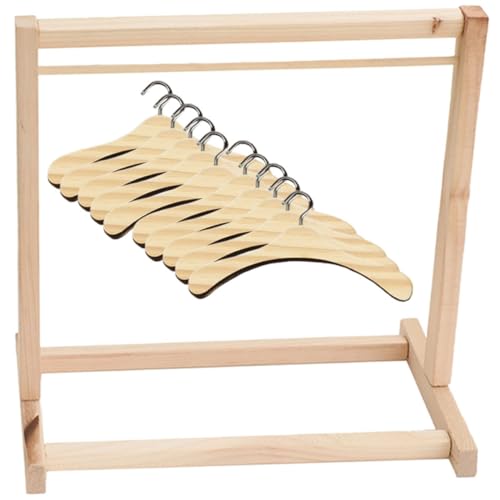 BESTonZON 1 Satz Puppe Aus Holz Aufhänger Puppenwagen Miniaturmöbel Selber Machen Kleiderbügel Für Puppen Puppenkleidung Display Ständer Organizer Für Puppenkleider Puppenkleiderregal Metall BESTonZON 1 Satz Puppe Aus Holz Aufhänger Puppenwagen Miniaturmöbel Selber Machen Kleiderbügel Für Puppen Puppenkleidung Display Ständer Organizer Für Puppenkleider Puppenkleiderregal Metall von BESTonZON