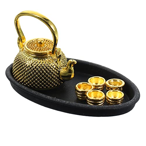 BESTonZON Elegantes Miniatur-teekannen-Set – Mini-teetassen Und Spielzeug-miniküche Für Puppenhaus- BESTonZON Elegantes Miniatur-teekannen-Set – Mini-teetassen Und Spielzeug-miniküche Für Puppenhaus- von BESTonZON