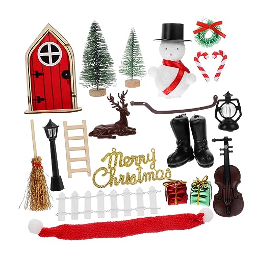 BESTonZON 1 Satz Puppenhaus Miniatur Weihnachtsfee Türen Puppenwagen Zubehör für Babypuppen Bausatz weihnachtsdeko متة weihnachtdeko Zubehör für Puppenhäuser kreative Mini-Dekoration Plastik BESTonZON 1 Satz Puppenhaus Miniatur Weihnachtsfee Türen Puppenwagen Zubehör für Babypuppen Bausatz weihnachtsdeko متة weihnachtdeko Zubehör für Puppenhäuser kreative Mini-Dekoration Plastik von BESTonZON