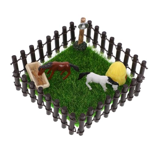 BESTonZON Pädagogisches Pferdestall Spielzeug Miniatur Bauernhof Modell Bausatz Für Puppenhaus BESTonZON Pädagogisches Pferdestall Spielzeug Miniatur Bauernhof Modell Bausatz Für Puppenhaus von BESTonZON