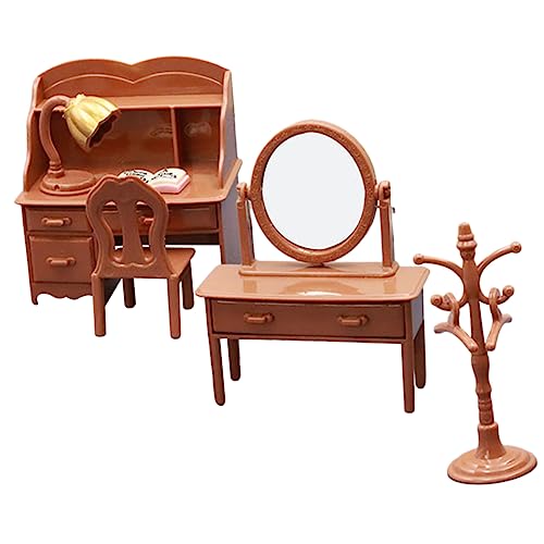 BESTonZON Miniatur-möbel-Spielzeug-Set 1 Set Mini-Tisch- Und Stuhlmodelle Für Kinder Mini-kommode Ornament von BESTonZON