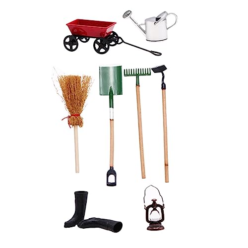 BESTonZON 1 Satz Puppenhaus-Werkzeuge Spielzeug für Kinder kinderspielzeug Spielzeug Gießkanne Mini-Werkzeuge Miniatur-Landwirtschaftswerkzeuge Wohnkultur klein landwirtschaftliche Werkzeuge von BESTonZON