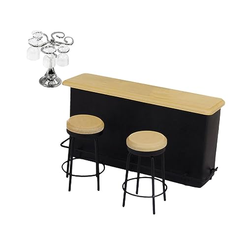 BESTonZON 1 Satz Puppenhaus-bar Mini- Mini-hausverzierung Puppenstubenmöbel Minibar-Tisch Wohnakzente Puppenhausmöbel Zubehör Für Puppenhäuser Mini-getränkehalter Holz BESTonZON 1 Satz Puppenhaus-bar Mini- Mini-hausverzierung Puppenstubenmöbel Minibar-Tisch Wohnakzente Puppenhausmöbel Zubehör Für Puppenhäuser Mini-getränkehalter Holz von BESTonZON