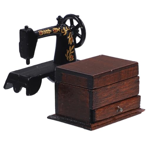 BESTonZON Mini-nähmaschine Spielzeug Für Puppenhaus Miniatur Nähmaschine Modell Tiny House Decor von BESTonZON