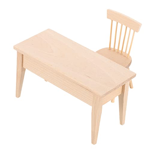 BESTonZON 1 Satz Puppenschmuck Möbel Teenager Tisch Häuser Miniatur Figur Mikroszenenverzierung Hölzern BESTonZON 1 Satz Puppenschmuck Möbel Teenager Tisch Häuser Miniatur Figur Mikroszenenverzierung Hölzern von BESTonZON
