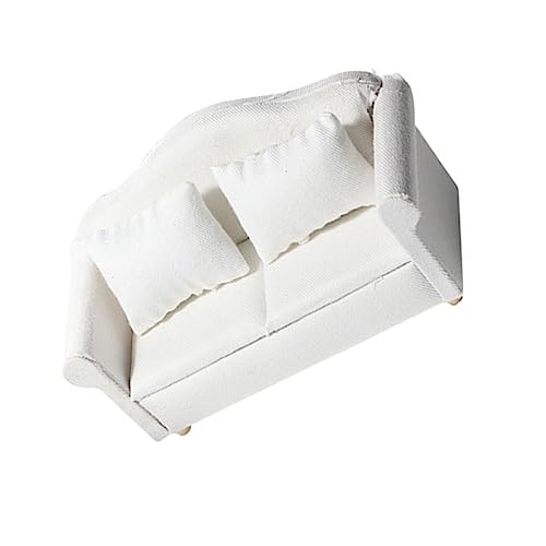 BESTonZON 1 Satz Puppenstubensofa Hirseperlen Tischlampenhalter Mini- Innenausstattung Deckel für kinderspielzeug puppenhaus Couch Puppenstuben-Sofas Stoff Weiß BESTonZON 1 Satz Puppenstubensofa Hirseperlen Tischlampenhalter Mini- Innenausstattung Deckel für kinderspielzeug puppenhaus Couch Puppenstuben-Sofas Stoff Weiß von BESTonZON