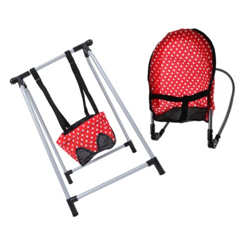 BESTonZON 1 Satz Puppenzubehör puppenmöbel für Kleinkinder Puppenaccessoires puppenspielzeug Babypuppen-Schaukelstuhl Babypuppen-Spielset Babypuppenwippe Stoff rot BESTonZON 1 Satz Puppenzubehör puppenmöbel für Kleinkinder Puppenaccessoires puppenspielzeug Babypuppen-Schaukelstuhl Babypuppen-Spielset Babypuppenwippe Stoff rot von BESTonZON