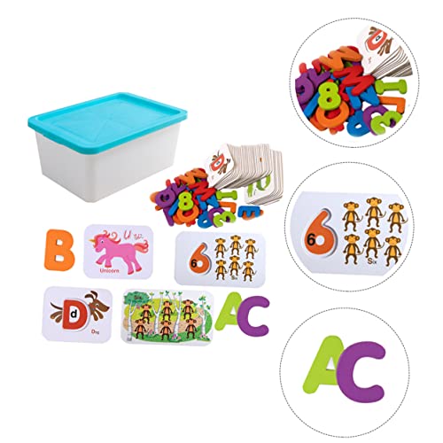 BESTonZON 1 Satz Puzzle Zahlen Matching Zahlenkarten für Kleinkinder Puzzle kinderpuzzle hühner Puzzlespielzeug pädagogisches für Papier von BESTonZON