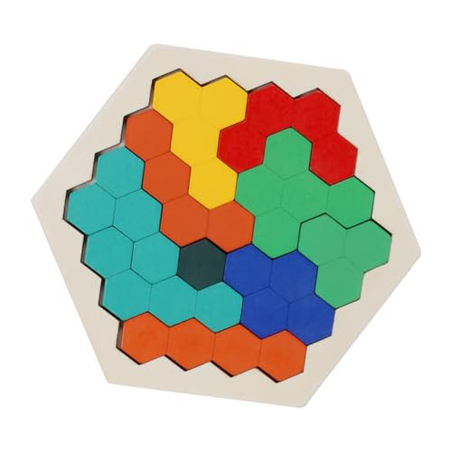 BESTonZON 1 Satz Rätsel Spielzeug Spielzeuge Holzpuzzles Geometrie Rätsel hölzern Blöcke Kind von BESTonZON