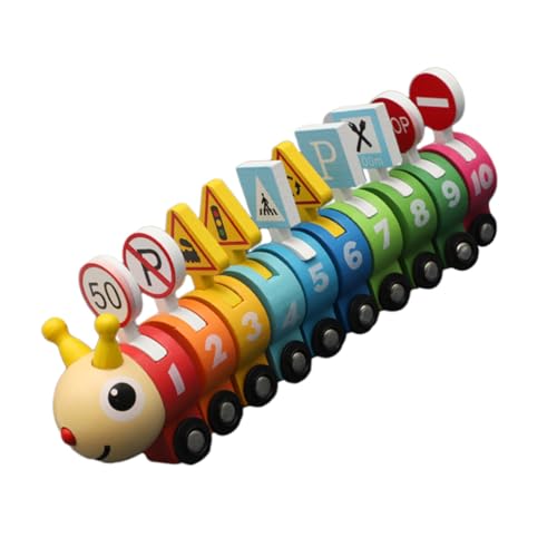BESTonZON 1 Satz Raupenzug Anzahl kognitiver Spielzeuge Kognitives mit Zahlen für Zahlenzug- Kinderspielzeug pädagogisches Zahlenzug für Holz BESTonZON 1 Satz Raupenzug Anzahl kognitiver Spielzeuge Kognitives mit Zahlen für Zahlenzug- Kinderspielzeug pädagogisches Zahlenzug für Holz von BESTonZON