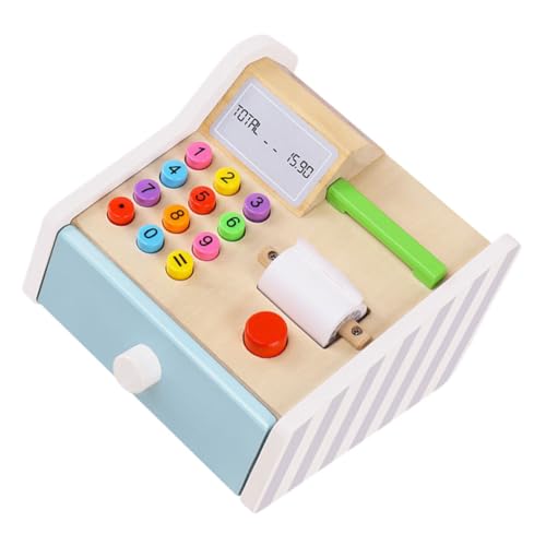 BESTonZON Pädagogisches Kassierer-schreibtischspielzeug Für Jungen Und Mädchen Simulation Eines Supermarktkassiererspielzeugs Spielhaus-Requisiten Für Kinder von BESTonZON