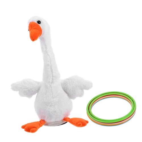 BESTonZON 1 Satz Ring elektrische Gänseringe werfen Cartoon-Gans, die Ringe wirft Nachmarkt Lernspielzeug für Interaktives leichte Wurfringe Plastik BESTonZON 1 Satz Ring elektrische Gänseringe werfen Cartoon-Gans, die Ringe wirft Nachmarkt Lernspielzeug für Interaktives leichte Wurfringe Plastik von BESTonZON