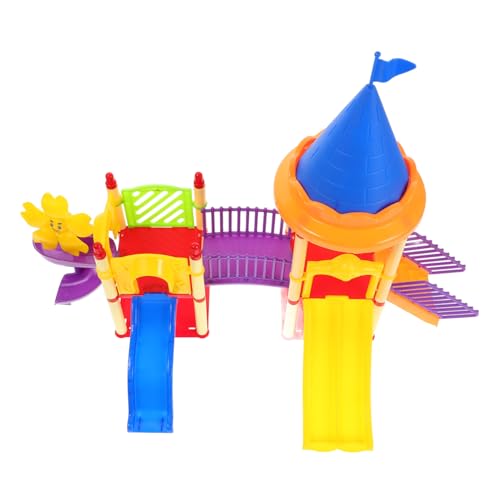 BESTonZON 1 Satz Rutschenspielzeug Mini-rutschspielzeugmodell Für Spielendes Spielplatzmodell Mini-hausaccessoire Kleines Diamodell Für Kinderspielzeug Rutsche Für Plastik von BESTonZON