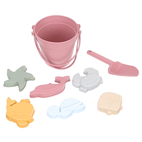 BESTonZON 1 Satz Sands Pielzeug Aus Silikon Sandspielzeug Aus Silikon Strandspielzeug Für Reise Sandspielzeug Strandspielzeug Für Babys Sandspielzeug Für Den Strand Kieselgel Rot von BESTonZON