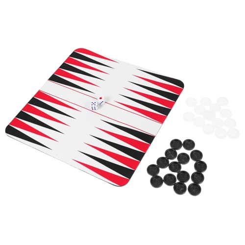 BESTonZON 1 Satz Satz Backgammon Flugzeug -reisespiel Road Trip Rucksackspiel Camping -brettspiel Brettspiele Roadtrip-Spiel Tragbares Brettspiel Flugzeug Tragbares Spiel Abs von BESTonZON