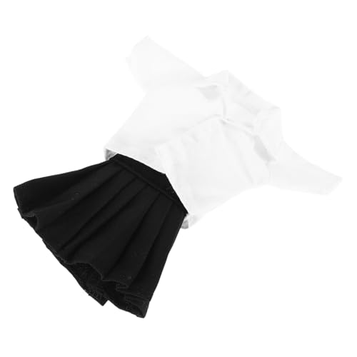 BESTonZON 1 Satz Satz Puppenkleidung mini Kleid Schwarzer Mikrorock japanische Schulmädchenuniform Minirock mit Shorts Minirock Plaid Mikroschwarzrock Mikroröcke für Frauen Polyester Grey von BESTonZON