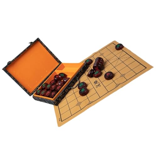BESTonZON 1 Satz Schach Chinese Chess bastelzeug Board Game Gry planszowe brettspielr Chess Pieces Gesellschaftsspiel genschenkideen boardgame Chess Boards Chessboard brettspiele Massivholz von BESTonZON