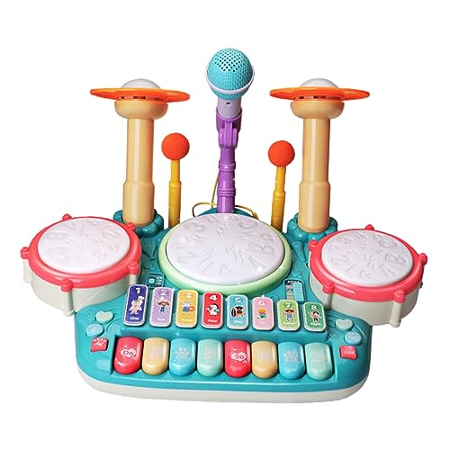 BESTonZON 1 Satz Schlagzeug Für Multifunktionales Musikspielzeug Musikpädagogisches Musikalisches Kreative Musikspielzeuge Sky-Blue Plastik BESTonZON 1 Satz Schlagzeug Für Multifunktionales Musikspielzeug Musikpädagogisches Musikalisches Kreative Musikspielzeuge Sky-Blue Plastik von BESTonZON