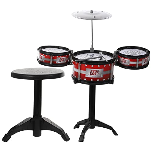 BESTonZON 1 Satz Schlagzeug Für Musikalisches Trommelspielzeug Musikinstrument- Trommelspielzeug Für Kleinkinder Im Vorschulalter Lustige Musikspielzeuge Metall Eisen BESTonZON 1 Satz Schlagzeug Für Musikalisches Trommelspielzeug Musikinstrument- Trommelspielzeug Für Kleinkinder Im Vorschulalter Lustige Musikspielzeuge Metall Eisen von BESTonZON