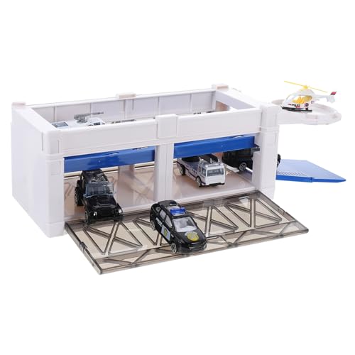 BESTonZON 1 Satz Simulation Polizeiauto Kinderautomodell Mini-Auto- Kinderauto Modell Automodell Streifenwagen Spielzeugauto Aus Kunststoff Plastik Blue von BESTonZON