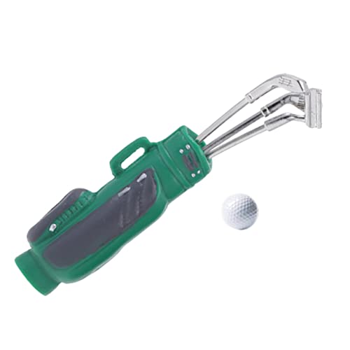 BESTonZON 1 Satz Simulationsgolf Minigolf-ausrüstungsmodell Puppenhaus-golfwerkzeug Dekoratives Golf Mini-hausdekorationszubehör Minigolf-verzierung DIY-puppenhauszubehör Green Harz von BESTonZON