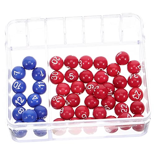 BESTonZON 1 Satz -Simulator Funny Toys Fun Toy buerostuehle Nummernpicker Mini-Lotteriemaschine Party Tombola Bälle drehteller Farbige Lotteriekugeln Zufallszahlenauswahl Acryl von BESTonZON