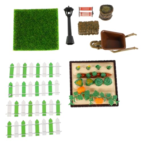 BESTonZON 1 Satz Simulierter Gemüsebauernhof Kleine Runde Schalen Kleine Schüssel Für Geschirr Miniaturvorräte Kleinspielzeugzubehör Mini-zubehör Kleiner Stuhl Puppenhaus Plastik von BESTonZON