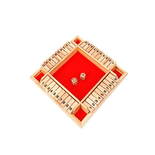 BESTonZON 1 Satz Spielbrett für Party interaktives Interactive Toys Spiele für Erwachsene Board Game Party Games Schachbrett Requisiten Trinken Tischspielbrett Hölzern rot von BESTonZON