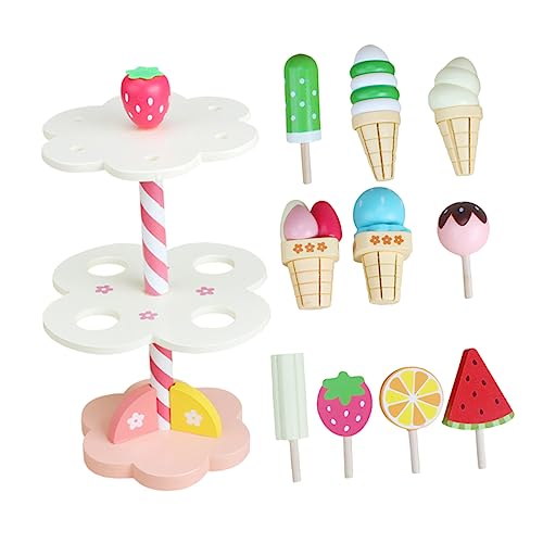 BESTonZON 1 Satz Spielhaus Kinderspielzeug künstliche Eiswaffel falsches Eismodell spielhaus Playhouse for Hand Kindergeschenk hölzern Colorful BESTonZON 1 Satz Spielhaus Kinderspielzeug künstliche Eiswaffel falsches Eismodell spielhaus Playhouse for Hand Kindergeschenk hölzern Colorful von BESTonZON