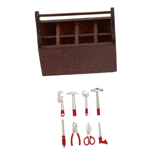 BESTonZON 1 Satz Spielhaus Miniatur-hausaccessoires Mini-gartenbauwerkzeug Werkzeugkasten Im Koffer Simulationswerkzeuge Für Miniatur-Outdoor-Tools Legierung Brown BESTonZON 1 Satz Spielhaus Miniatur-hausaccessoires Mini-gartenbauwerkzeug Werkzeugkasten Im Koffer Simulationswerkzeuge Für Miniatur-Outdoor-Tools Legierung Brown von BESTonZON