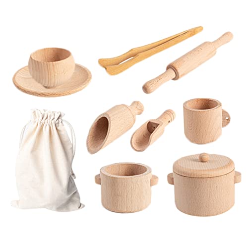 BESTonZON 1 Satz Spielhaus Teeservice Mädchen Kinderanzug Fall küchenspielzeug für Kitchen Toys for für 4-jährige Mädchen Kinderspielzeug für Mädchen hölzern BESTonZON 1 Satz Spielhaus Teeservice Mädchen Kinderanzug Fall küchenspielzeug für Kitchen Toys for für 4-jährige Mädchen Kinderspielzeug für Mädchen hölzern von BESTonZON