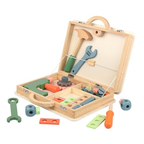 BESTonZON 1 Satz Spielhaus Werkzeug Kasten Entwicklungsspielzeug Werkzeugset Für Reparaturset Aus Holz Reparaturset Werkzeugkasten- Bildungsspielzeug Hölzern BESTonZON 1 Satz Spielhaus Werkzeug Kasten Entwicklungsspielzeug Werkzeugset Für Reparaturset Aus Holz Reparaturset Werkzeugkasten- Bildungsspielzeug Hölzern von BESTonZON