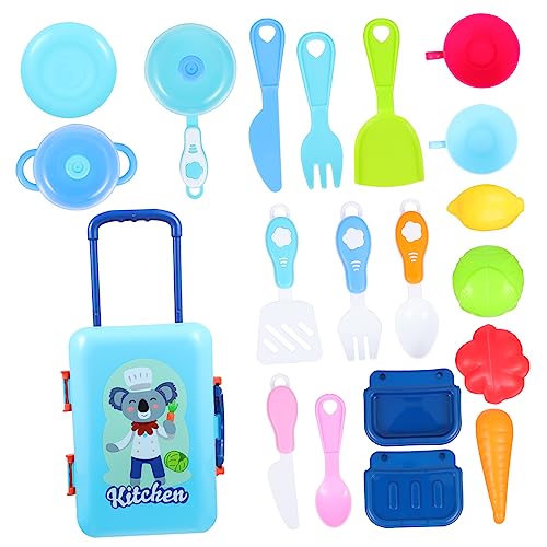 BESTonZON 1 Satz Spielhaus schminkkoffer schmink Set Box Kinderküchenzubehör Set kindertrolli Plastikspielzeug kognitives für Light Green BESTonZON 1 Satz Spielhaus schminkkoffer schmink Set Box Kinderküchenzubehör Set kindertrolli Plastikspielzeug kognitives für Light Green von BESTonZON