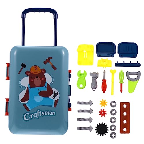 BESTonZON 1 Satz Spielhaus schminkset kinderschminken Set trolleys Werkzeug-Sets kindergeschirr-Set Kindergeschenk pädagogisches Plastik Blue BESTonZON 1 Satz Spielhaus schminkset kinderschminken Set trolleys Werkzeug-Sets kindergeschirr-Set Kindergeschenk pädagogisches Plastik Blue von BESTonZON