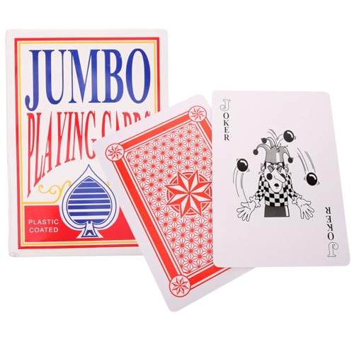 BESTonZON 1 Satz Spielkartenhalter Jetons Sportkarten Kartenspiel für Karten große Spielkarten pokerkarten Langlebige Spielkarten Poker Cards Party-Spielkarte unterhaltsame Spielkarte Papier von BESTonZON